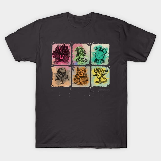 Ghost tiles T-Shirt by Cosmographia